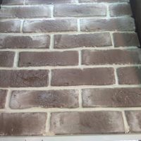 آجر سنتی قزاقی قهوه ای رگه سفید چهلستون