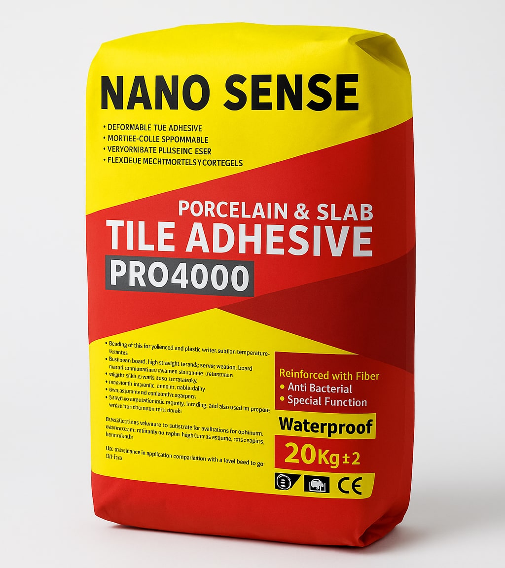 نمایندگی چسب کاشی پودری نانو سنس پرو 4000 چسب کاشی پودری الیاف دار نانو سنس 4000